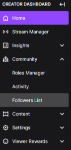 how to see followers on twitch